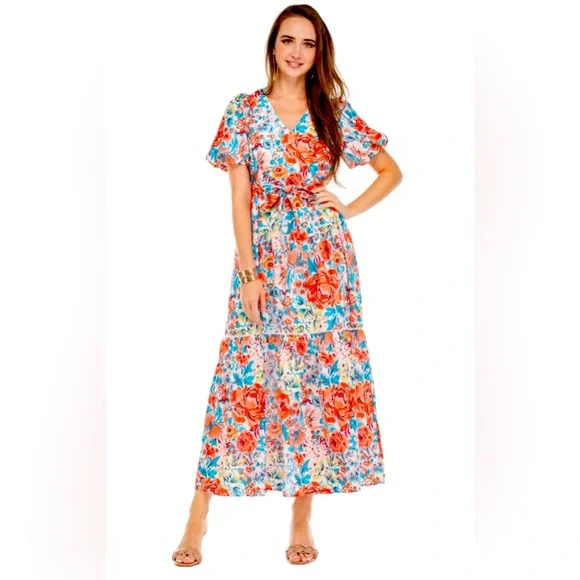 NWT Jade Rose Garden Maxi - Picture 2 of 6